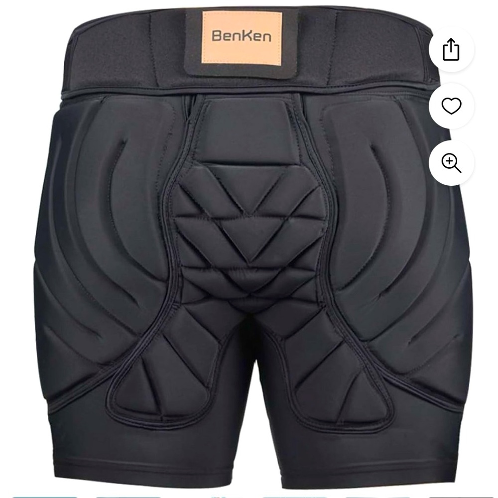 Padded ski bike sport shorts